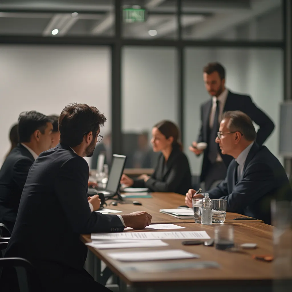 L'équipe d'ExpertConseil réunie dans un bureau moderne